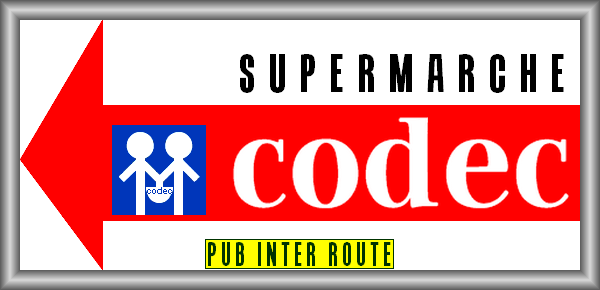 Supermarch� CODEC, fl�chage routier