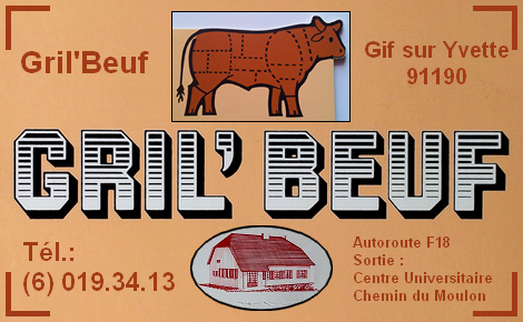 GRIL'BEUF � 91 GIF SUR YVETTE