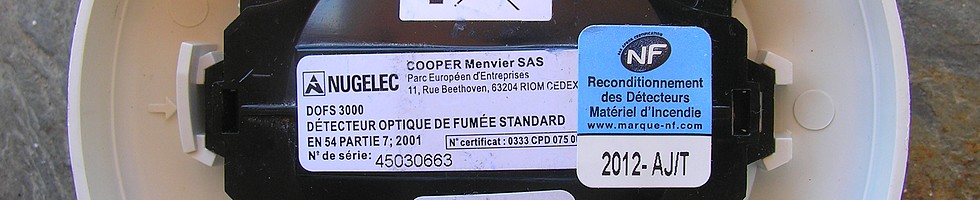 Reconditionnement dtecteur optique de fume NUGELEC DOFS 3000