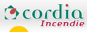 Logo CORDIA, sp�cialiste du mat�riel de pr�vention incendie professionnel